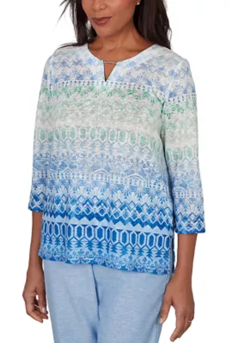 Women's Ombre Biadere Top