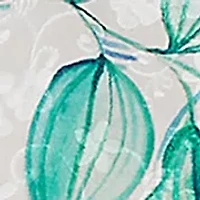 Petite Caribbean Blues Tropical Eyelet Top