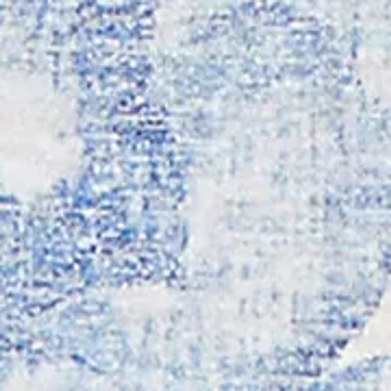 Petite Caribbean Blues Monotone Drama Tropical Top