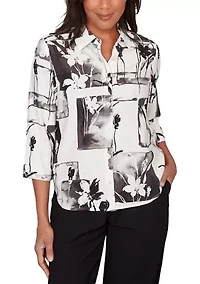 Women's Crowd Pleaser Floral Patch Top