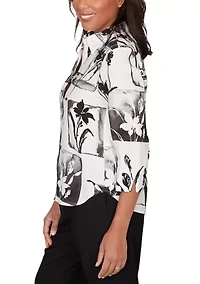 Women's Crowd Pleaser Floral Patch Top