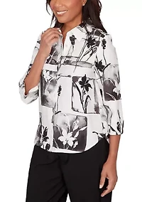 Women's Crowd Pleaser Floral Patch Top