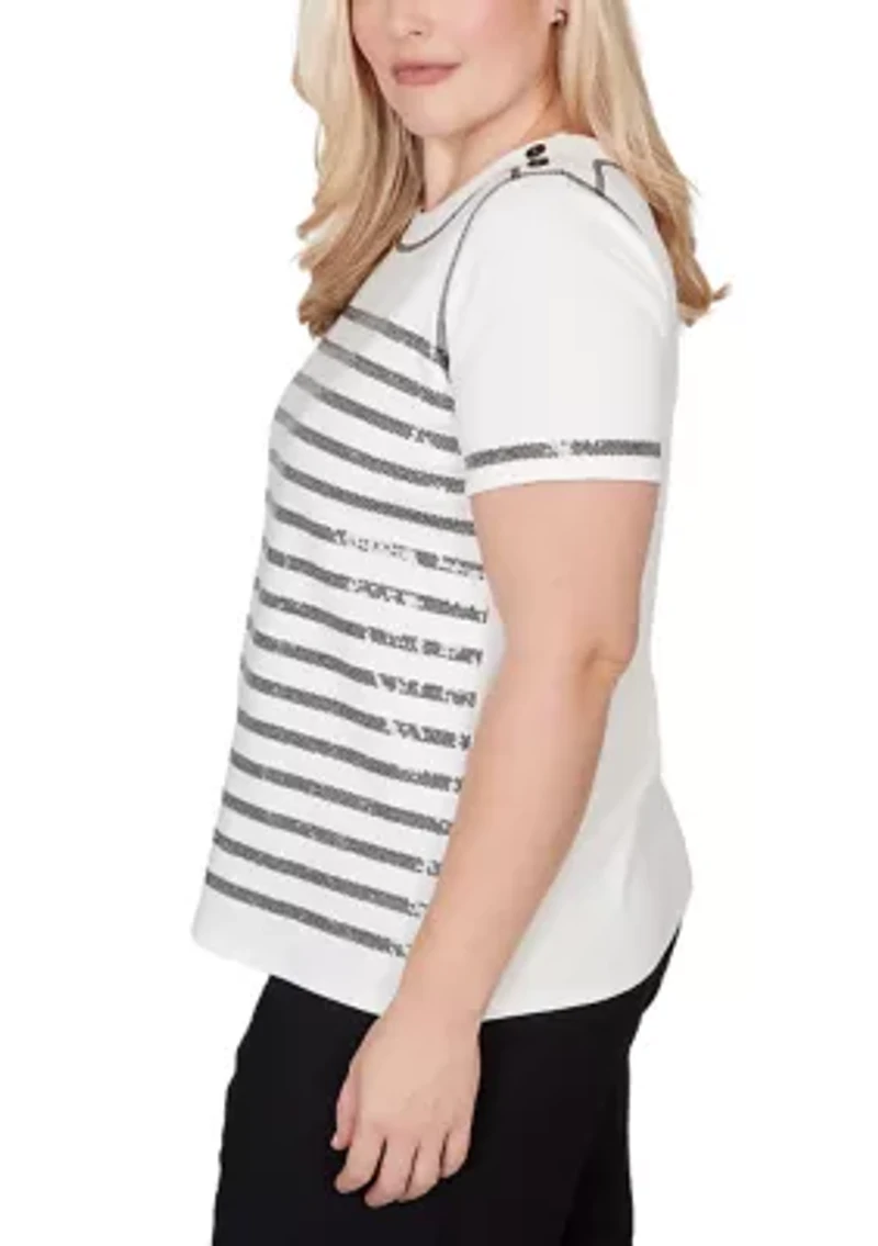 Women's Crowd Pleaser Sequin Biadere T-Shirt