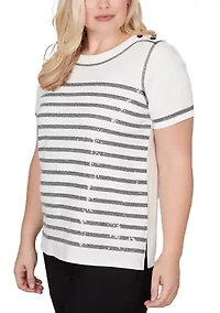 Women's Crowd Pleaser Sequin Biadere T-Shirt