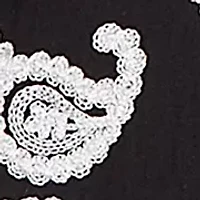 Plus Crowd Pleaser Paisley Embroidered Two-In-One Top