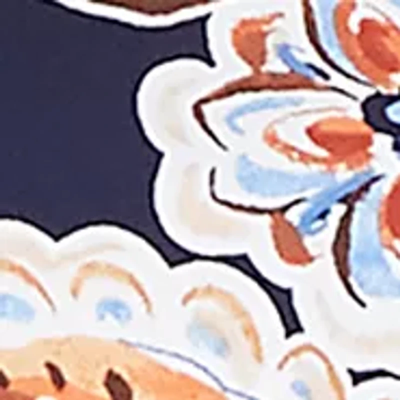 Plus Paisley Border Print Top