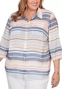 Plus Port Side Texture Stripe