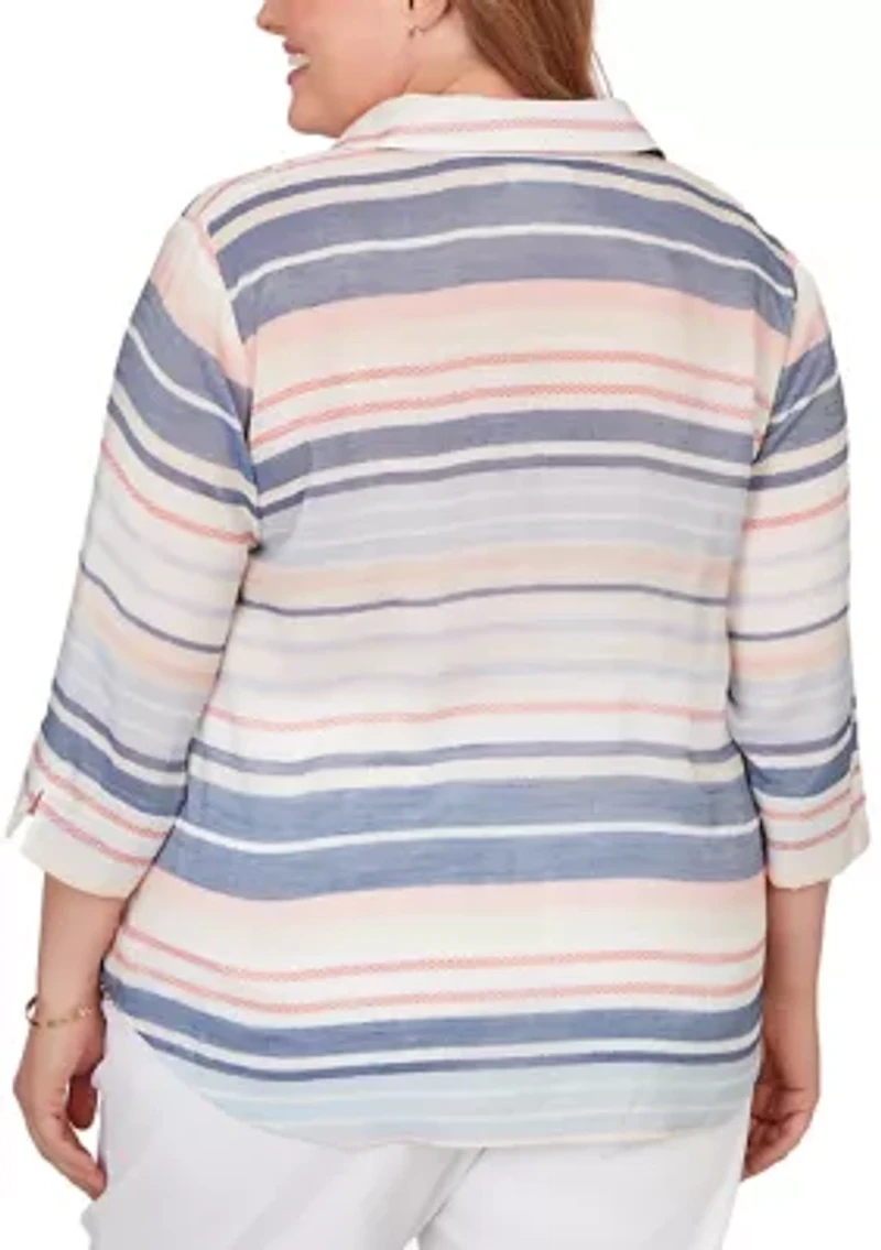 Plus Port Side Texture Stripe