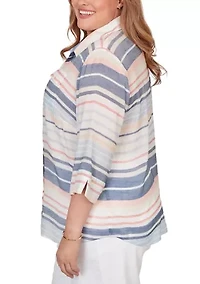 Plus Port Side Texture Stripe