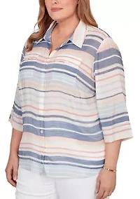Plus Port Side Texture Stripe