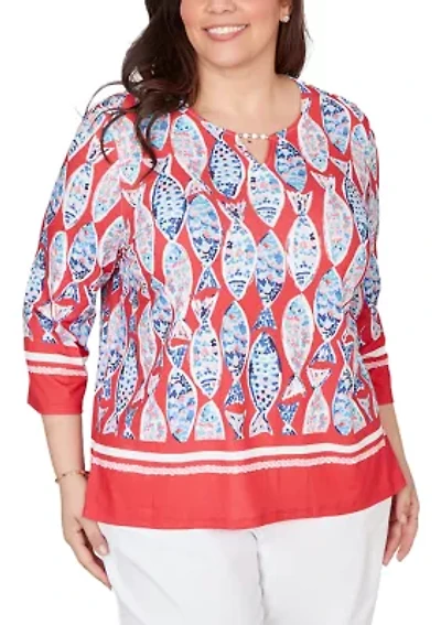 Plus Port Side Mosaic Fish Top
