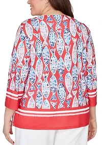 Plus Port Side Mosaic Fish Top