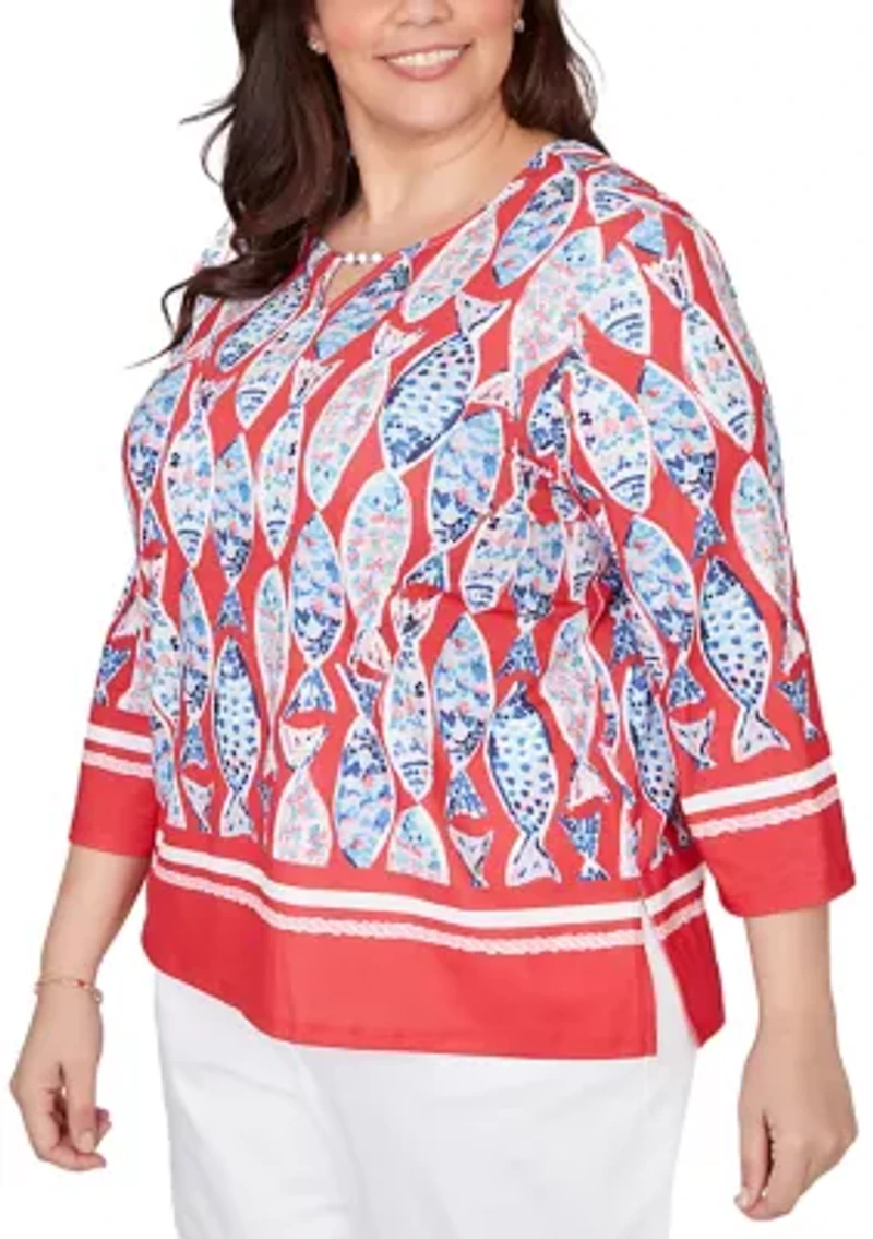Plus Port Side Mosaic Fish Top