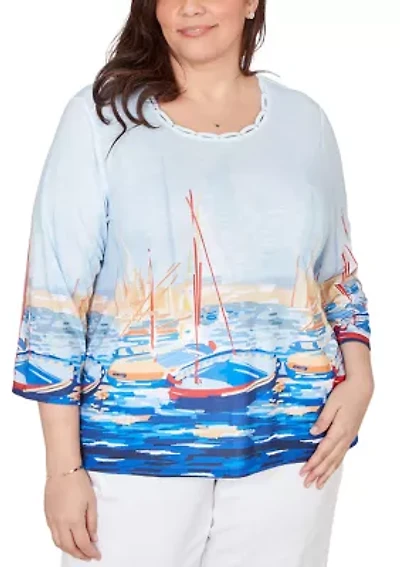 Plus Port Side Harbor Scene Top