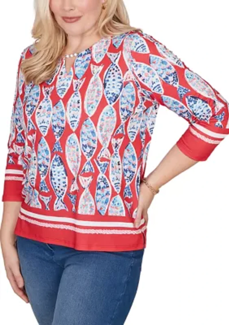 Petite Port Side Mosaic Fish Top
