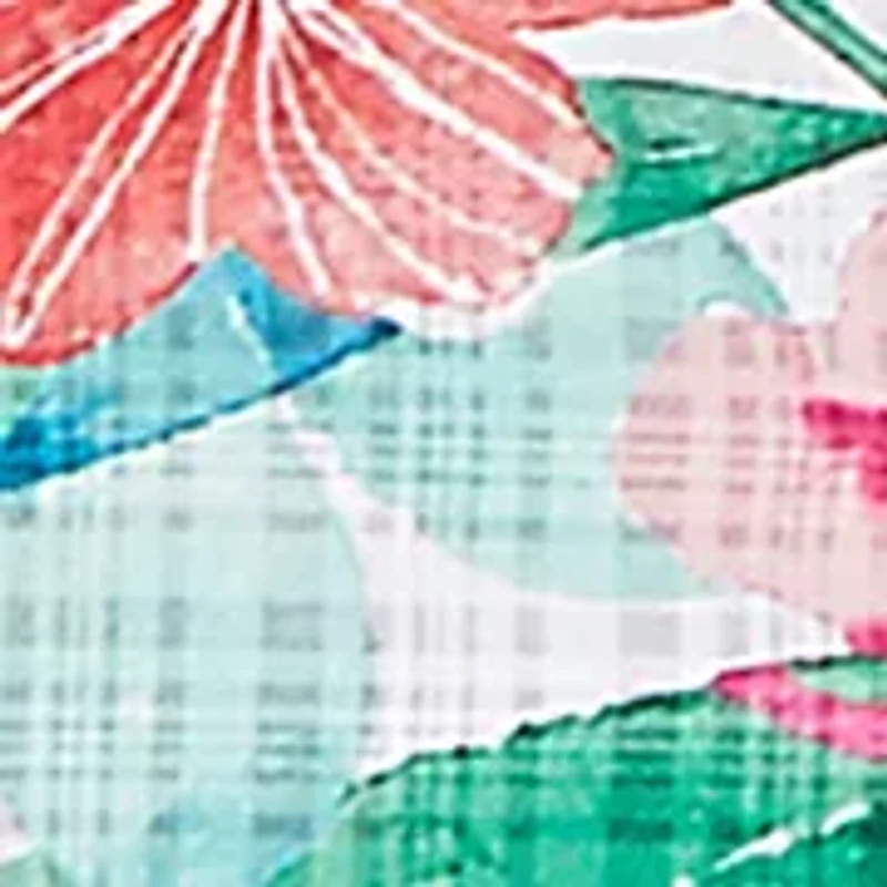 Plus Resort Living Tropical Print Top