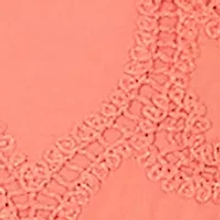 Petite Resort Living Scroll Lace Texture Top