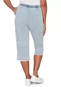 Women's Out Of The Blue Fringe Capri