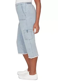 Women's Out Of The Blue Fringe Capri