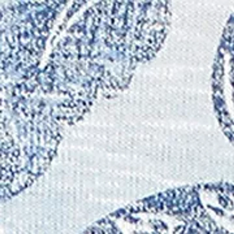 Women's Out Of The Blue Ombre Batik Floral Top