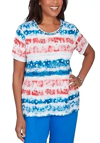 Women's Lady Liberty Tie Dye T-Shirt