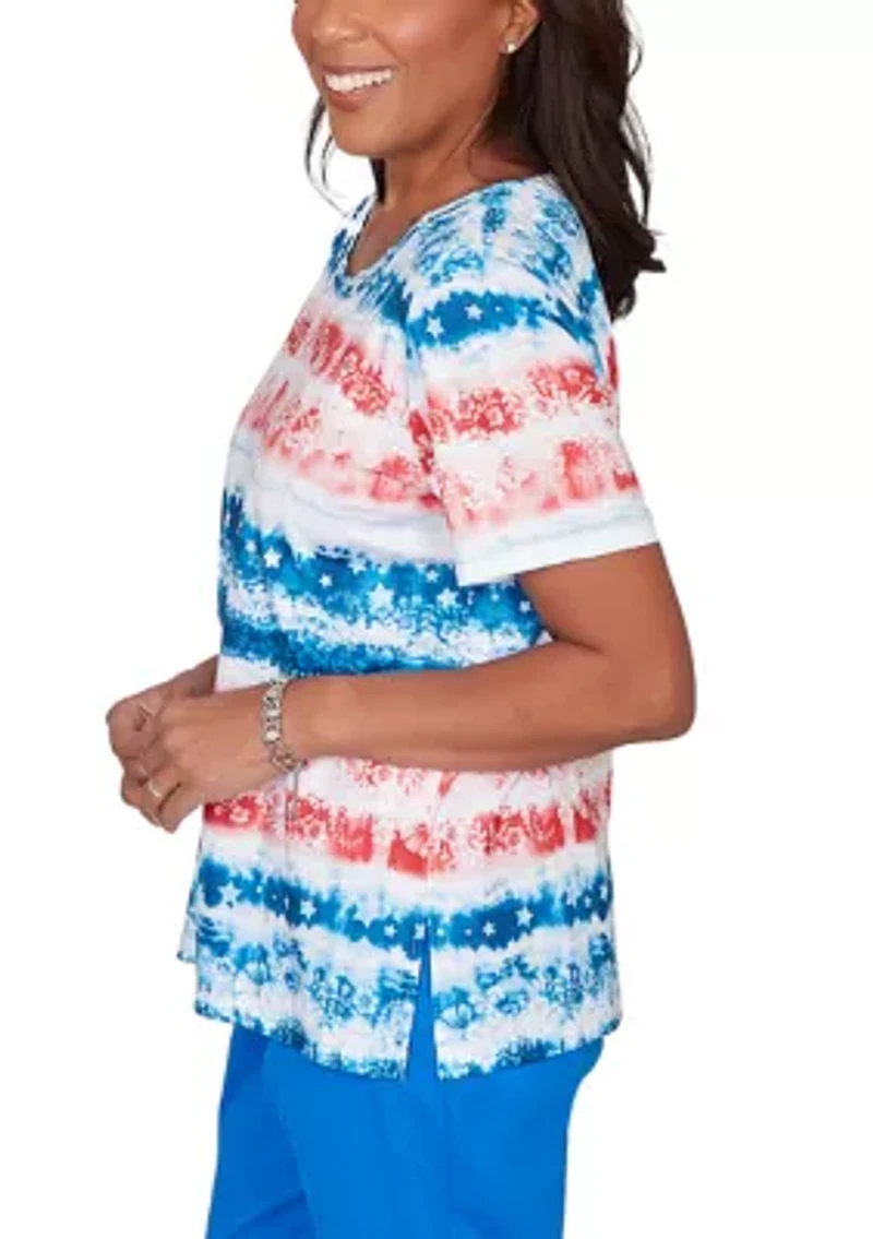 Women's Lady Liberty Tie Dye T-Shirt