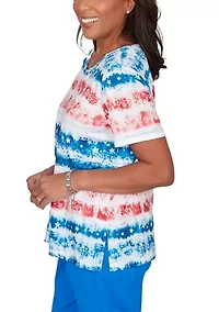 Women's Lady Liberty Tie Dye T-Shirt