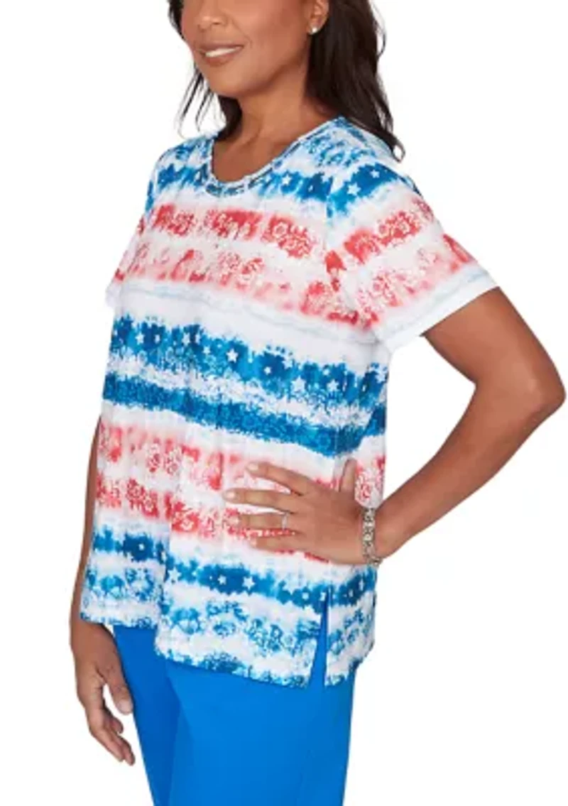 Women's Lady Liberty Tie Dye T-Shirt