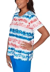 Women's Lady Liberty Tie Dye T-Shirt