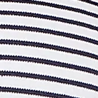 Plus Lady Liberty Embroidered Yoke Stripe T-Shirt