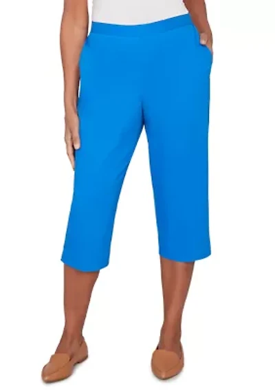 Petite Lady Liberty Capri Pants with Heat Sets
