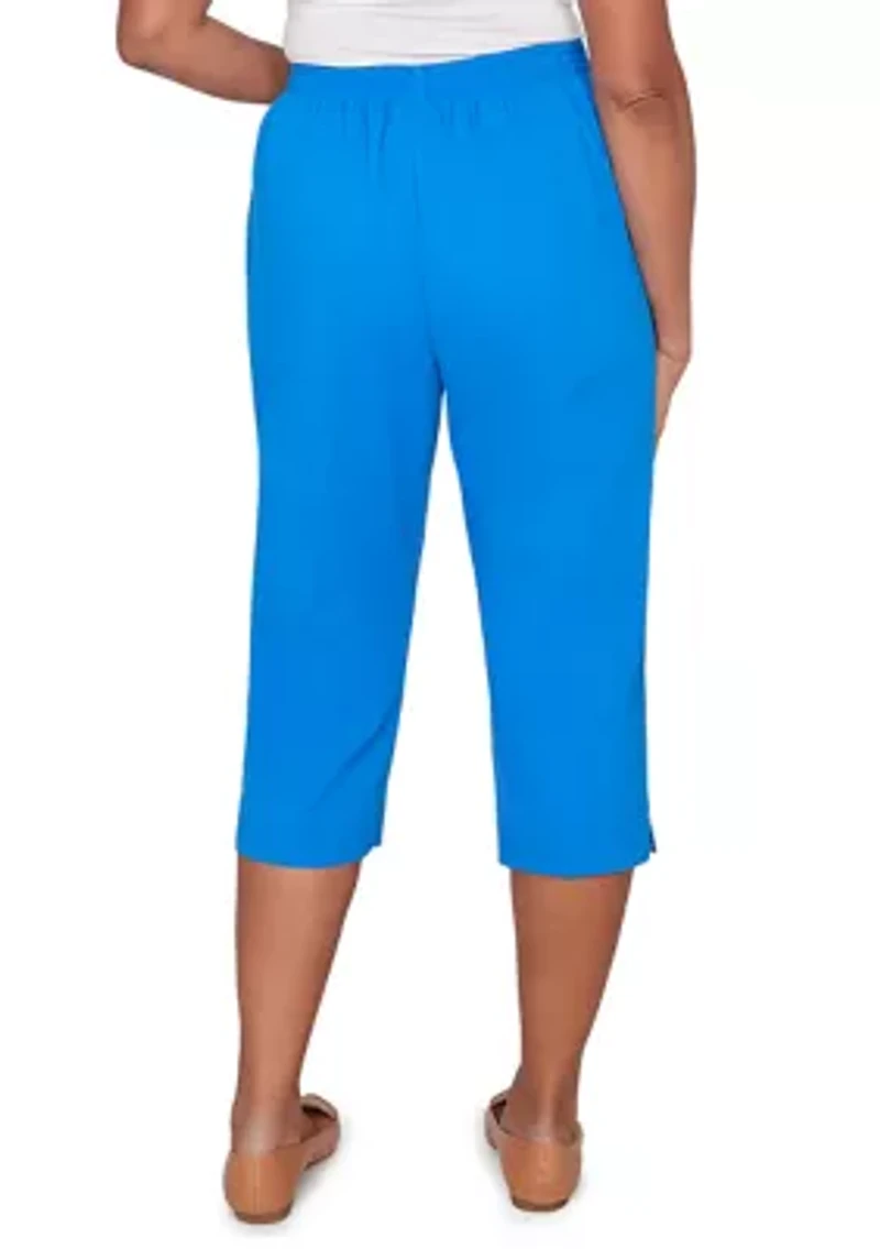 Petite Lady Liberty Capri Pants with Heat Sets