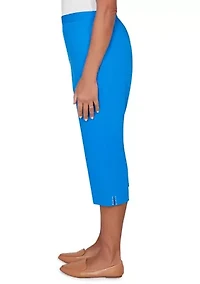 Petite Lady Liberty Capri Pants with Heat Sets