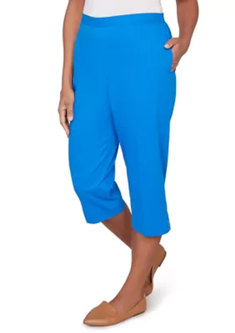 Petite Lady Liberty Capri Pants with Heat Sets