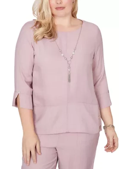 Women's Vintage Charm Spliced Top