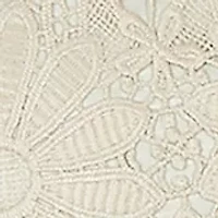 Petite Flower Lace Knit Top