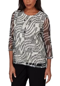 Women's Detail Driven Animal Popcorn Top