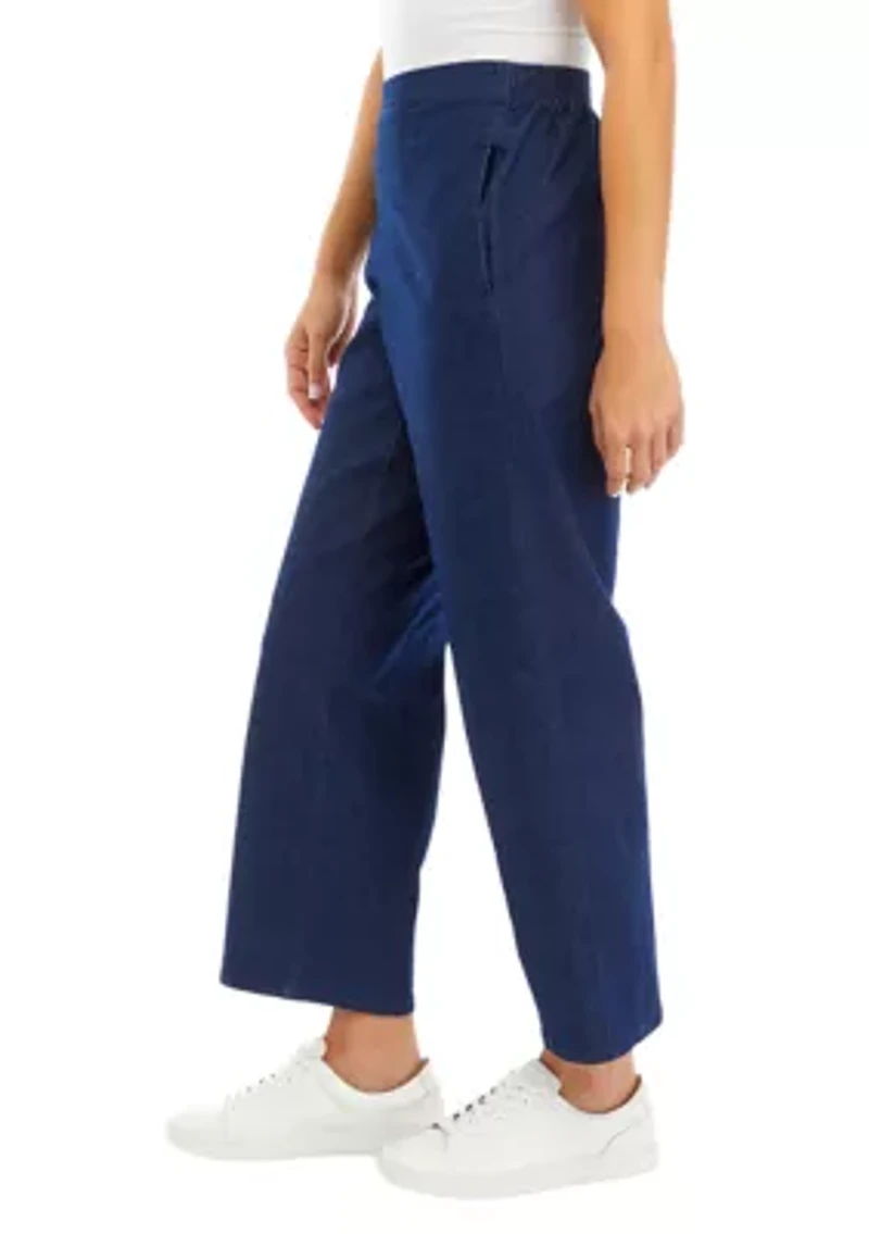 Petite Denim Short-Length Pants