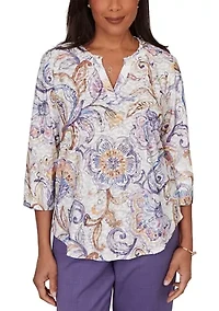 Women's Grand Bazaar Jacobean Scroll Top