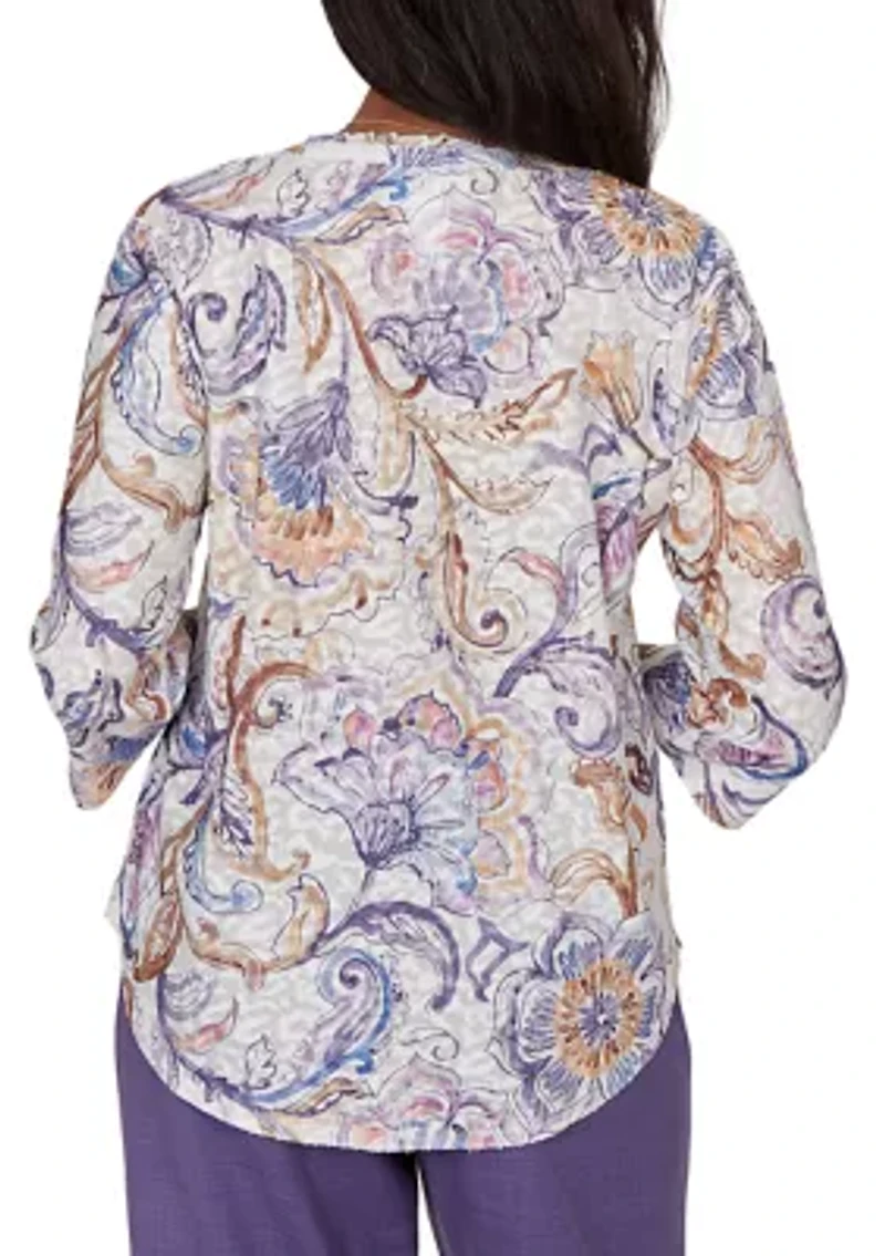 Women's Grand Bazaar Jacobean Scroll Top
