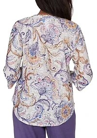 Women's Grand Bazaar Jacobean Scroll Top