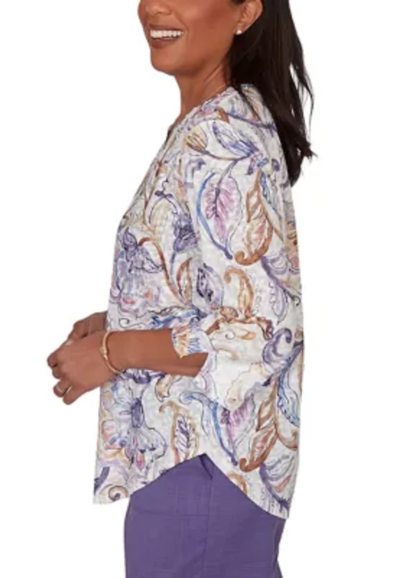 Women's Grand Bazaar Jacobean Scroll Top