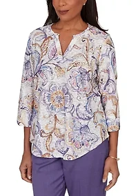 Women's Grand Bazaar Jacobean Scroll Top