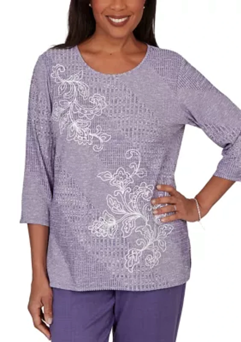 Women's Grand Bazaar Embroidered Rib Top