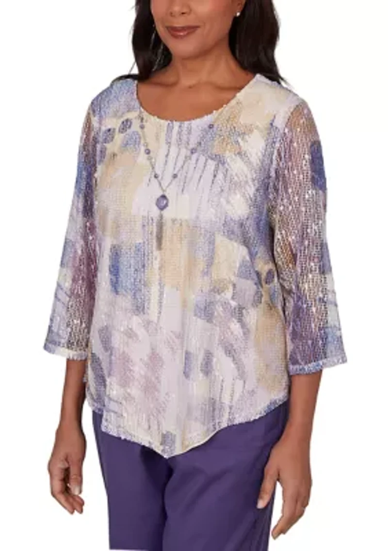 Women's Grand Bazaar Patchwork Texture Top