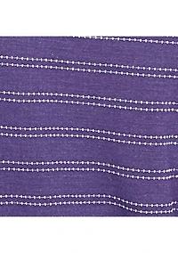 Petite Grand Bazaar Mitered Stripe Twist Hem Top