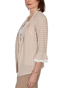 Petite Grand Bazaar Stripe Two One Top