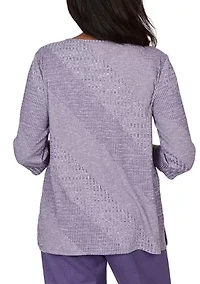 Petite Grand Bazaar Embroidered Rib Top