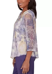 Petite Grand Bazaar Patchwork Texture Top