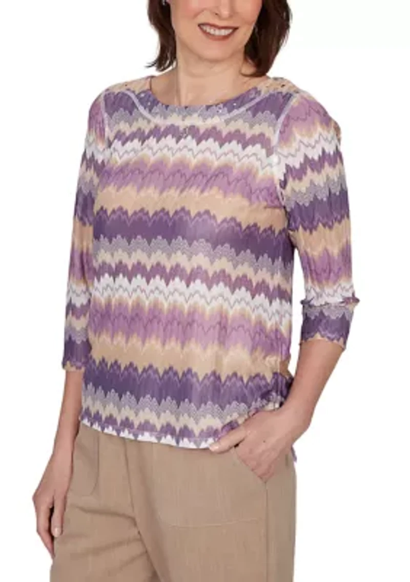 Petite Grand Bazaar Chevron Top